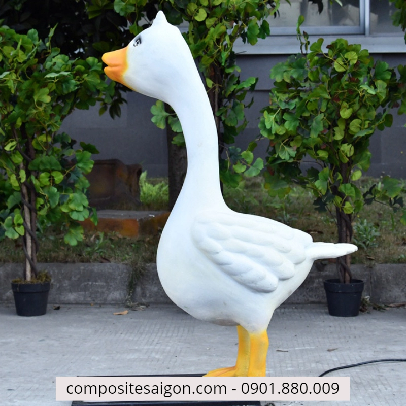 mo hinh bang nhua composite cao cap27 1 4796 - Mô hình con ngỗng làm từ composite cao cấp cao 1000mm